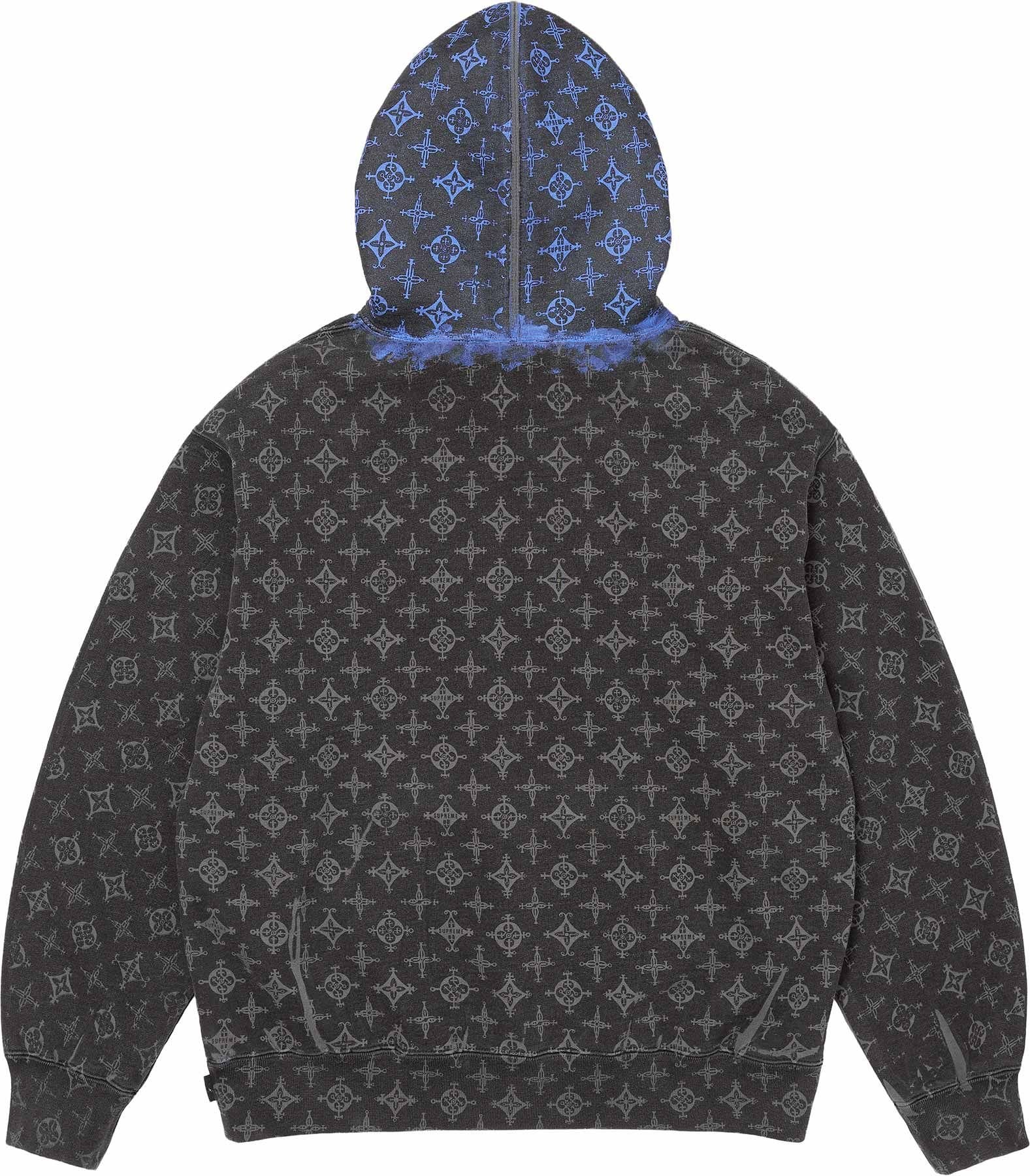 Overprint Fade Hooded Sweatshirt view 3
